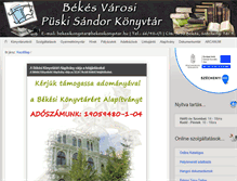 Tablet Screenshot of bekesikonyvtar.hu